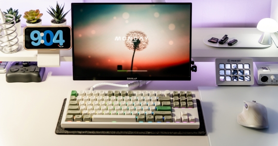 저소음 스위치 탑재 유무선 기계식 키보드 키크론 Q3 MAX 화이트